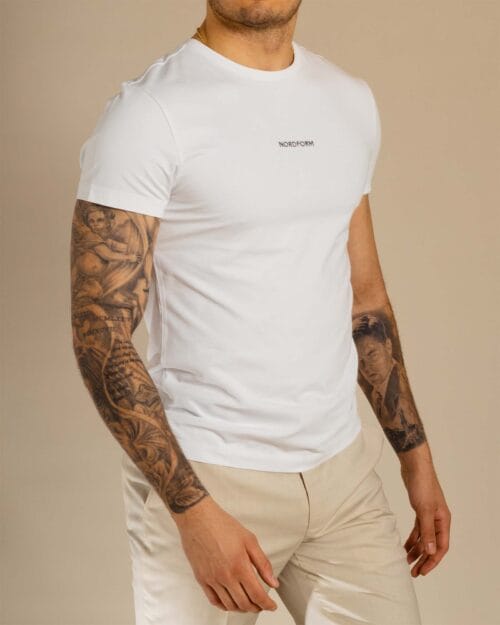 T-Shirt - Tapered, Vit