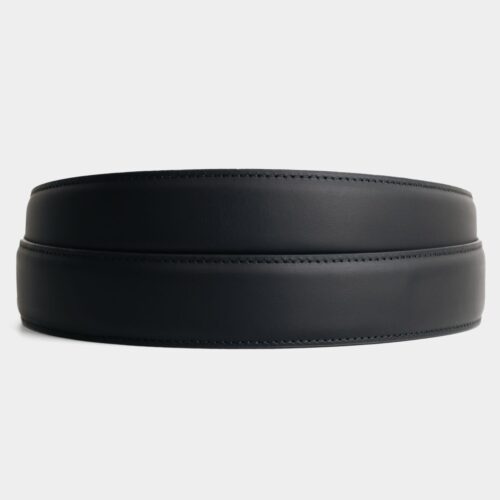 Mattsvart Läder - 3.7 cm