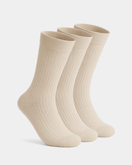 3-Pack Kostymstrumpor - 38-42, Beige