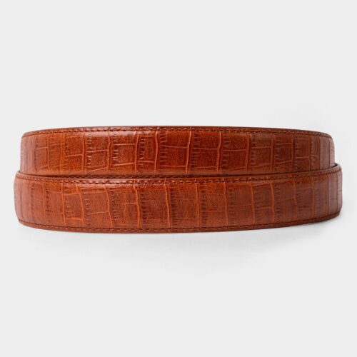Cognac Gator Läder